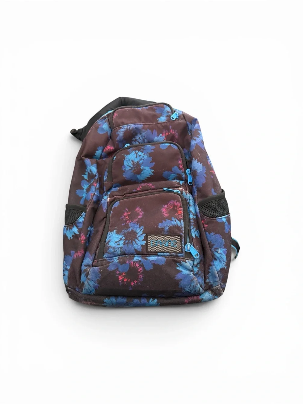 Dakine Hibiscus Floral Print Sling Backpack - Blue/Brown